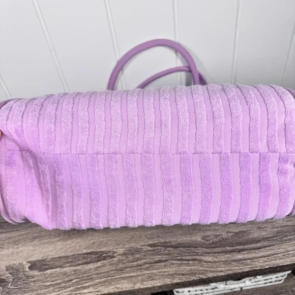 NEW Roller Rabbit Target Large Striped Terry Beach Tote Bag - Picture 4 of 5